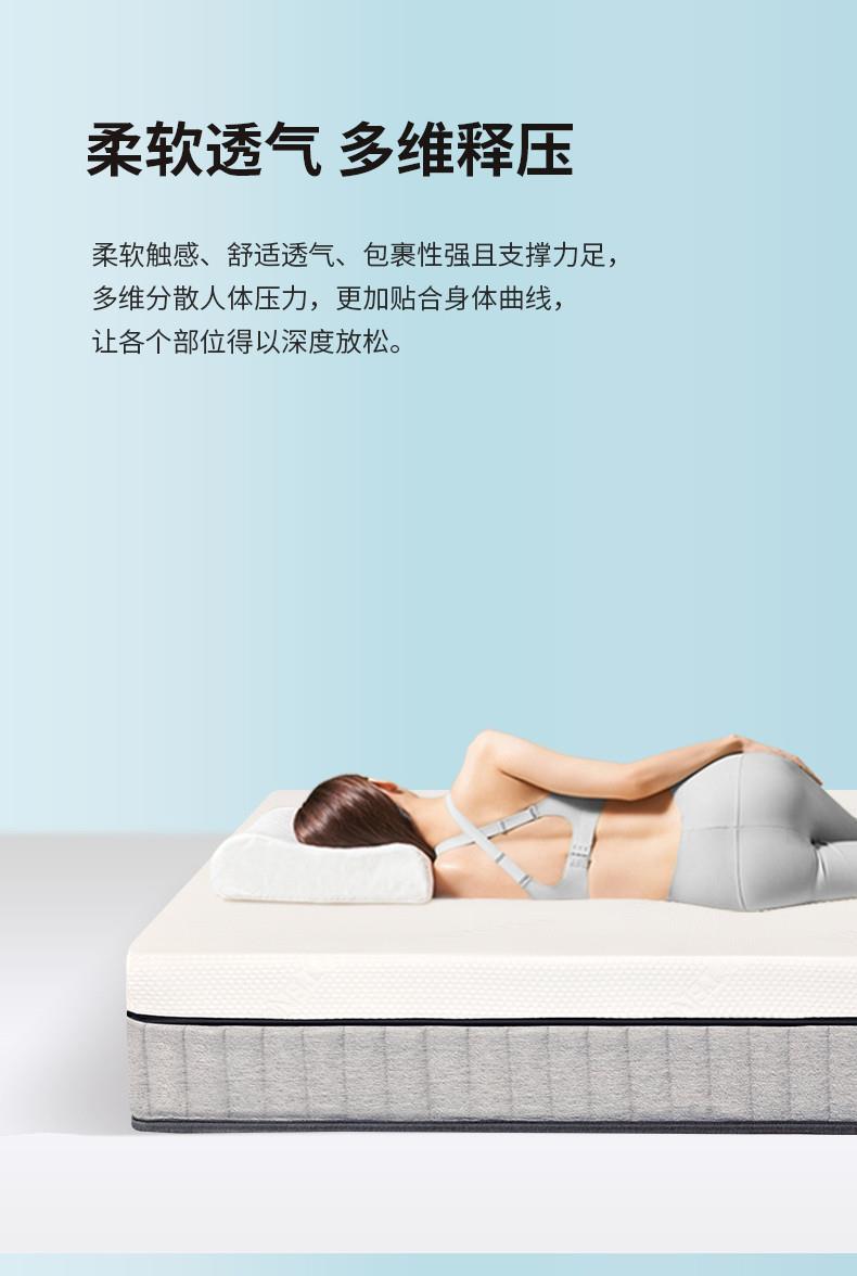 盛雅萊彈簧牀墊臥室席夢思記憶棉家用可拆洗捲包十大名牌靜音加厚