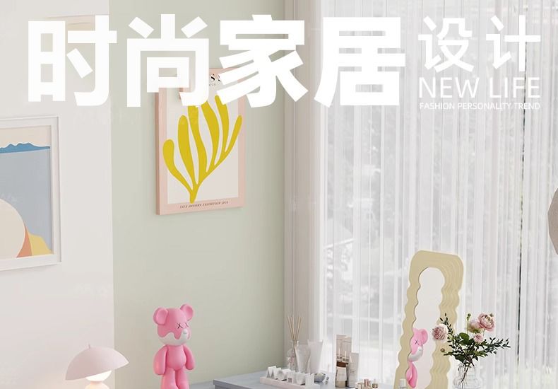 整裝藍色梳妝檯極簡純色牀尾鬥櫃落地收納櫃組合主臥首飾化妝桌面