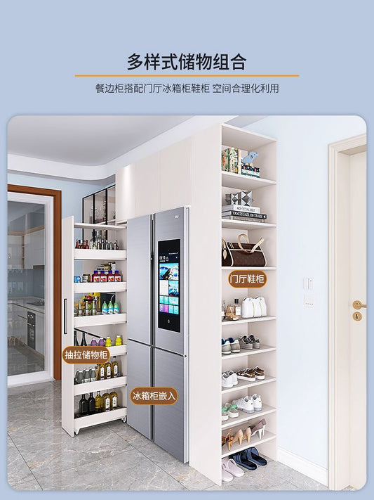 巧幫手餐邊櫃酒櫃一體靠牆高櫃嵌入式冰箱櫃鞋櫃客廳廚房儲物櫃子