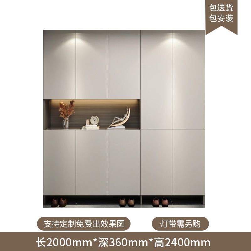定製進門入戶鞋櫃家用門口一體坐凳靠牆大容量現代簡約玄關鞋櫃