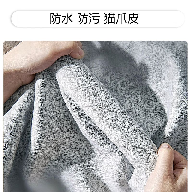 布艺沙发小户型客厅出租房简约现代猫抓布多功能可折叠沙发床两用