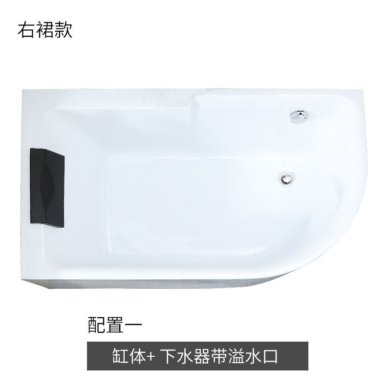 佛山浴缸小戶型日式洗澡家用恆溫深泡浴盆家用衝浪按摩恆溫加熱