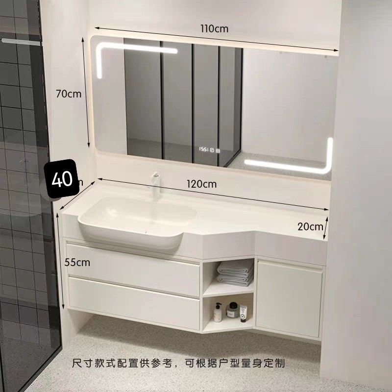 可麗耐一體大肚盆洗漱異形洗手洗手盆組合衛生間洗臉盆浴室櫃