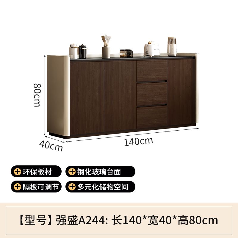 餐邊櫃櫥櫃邊櫃餐廳家用廚房客廳大容量儲物收納櫃隔斷櫃靠牆一體