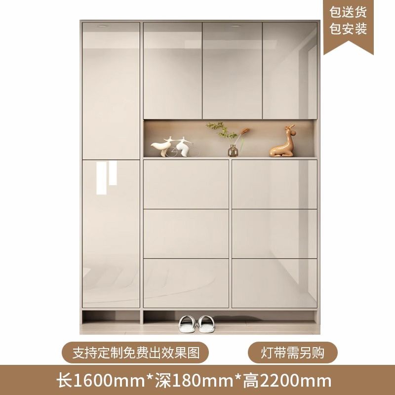定製超薄款鞋櫃翻鬥18cm家用門口入戶玄關櫃一體高立式門後門廳櫃