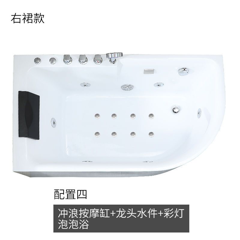 佛山浴缸小戶型日式洗澡家用恆溫深泡浴盆家用衝浪按摩恆溫加熱
