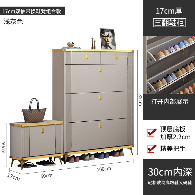 超薄翻斗鞋柜子多功能多层门口进门靠墙玄关柜大容量超大收纳鞋架