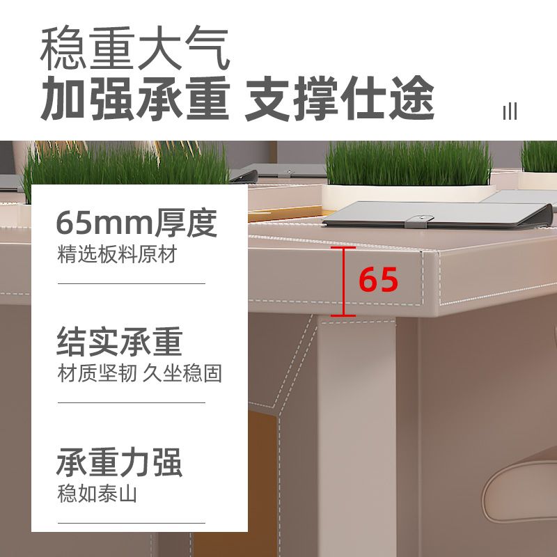 大型会议桌轻奢组合长桌简约现代高档会议室办公洽谈工高端20人