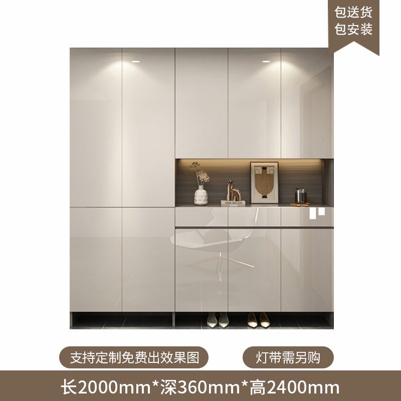 定製入戶玄關鞋櫃家用門口新款輕奢客廳隔斷櫃大容量多層儲物櫃