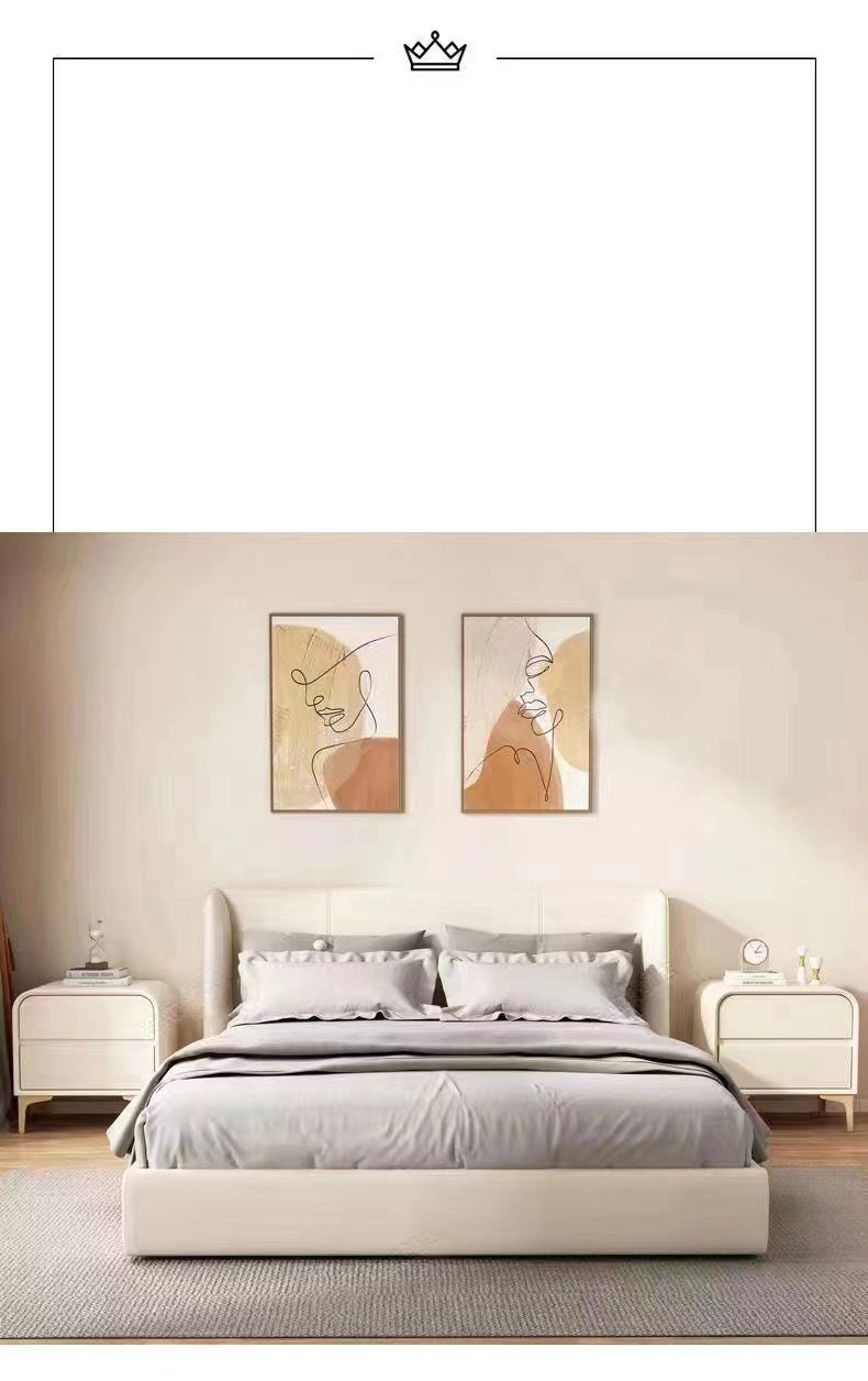 2023年新款兒童男孩女孩牀頭櫃奶油風簡約現代輕奢網紅臥室牀邊櫃