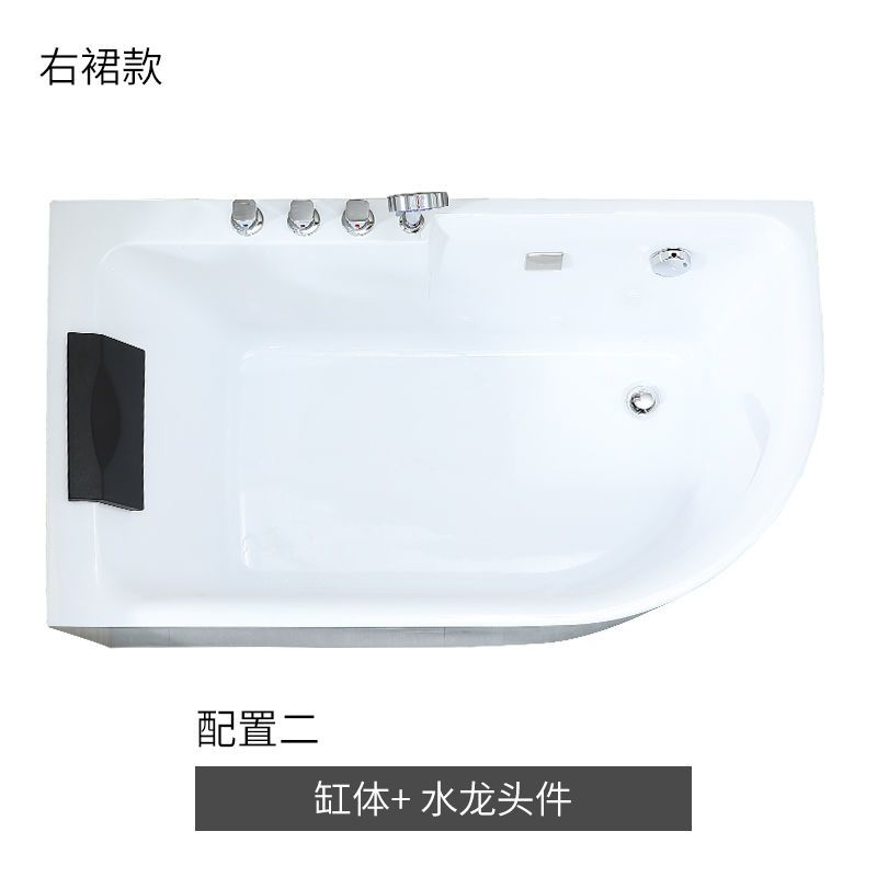 佛山浴缸小戶型日式洗澡家用恆溫深泡浴盆家用衝浪按摩恆溫加熱
