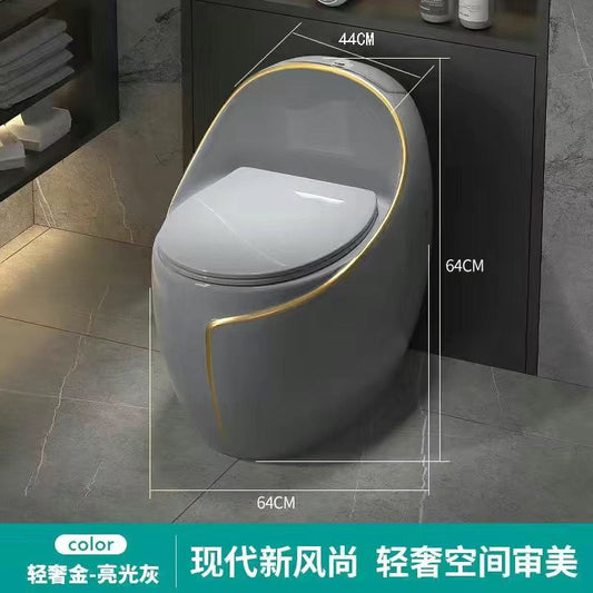 JOMOW马桶虹吸式大冲力个性款蛋形正品马桶家用卫生间马桶防冻裂