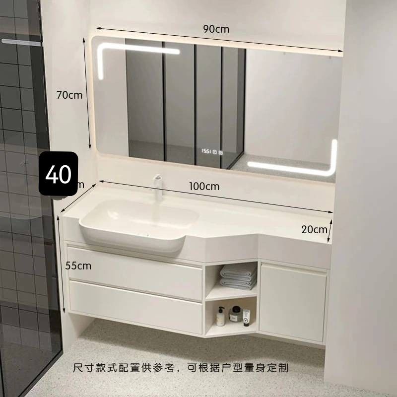 可麗耐一體大肚盆洗漱異形洗手洗手盆組合衛生間洗臉盆浴室櫃