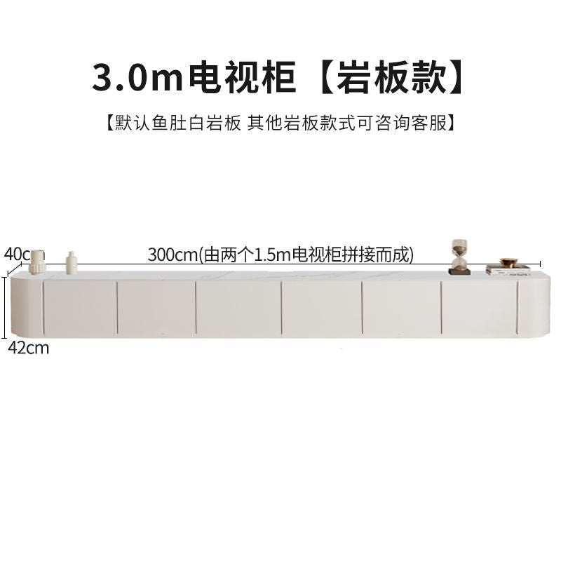 北歐實木電視櫃現代簡約客廳茶几組合小戶型儲物地櫃輕奢奶油極簡