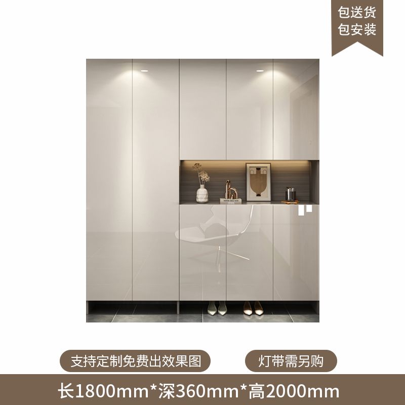 定製入戶玄關鞋櫃家用門口新款輕奢客廳隔斷櫃大容量多層儲物櫃