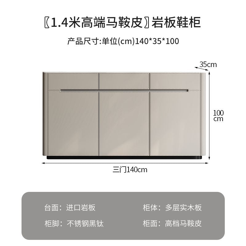 意式實木對開門鞋櫃現代E0級長方形大容量入戶櫃隔斷大容量鞋櫃