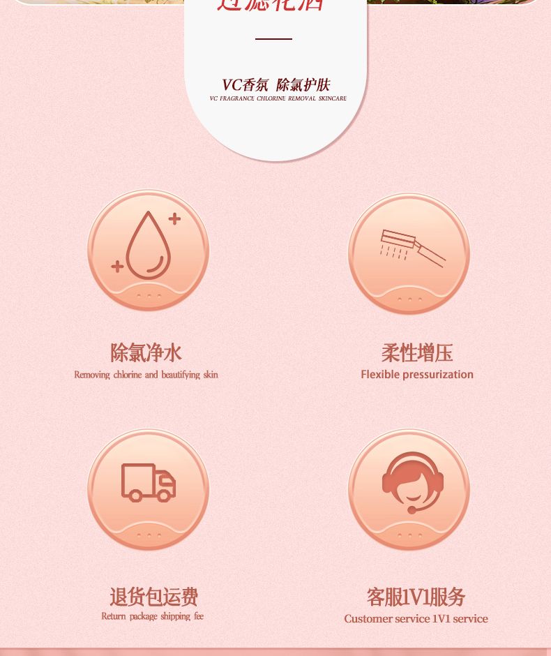 MorningRain增壓過濾花灑多重過濾家用除氯濾水器香氛過濾器洗澡