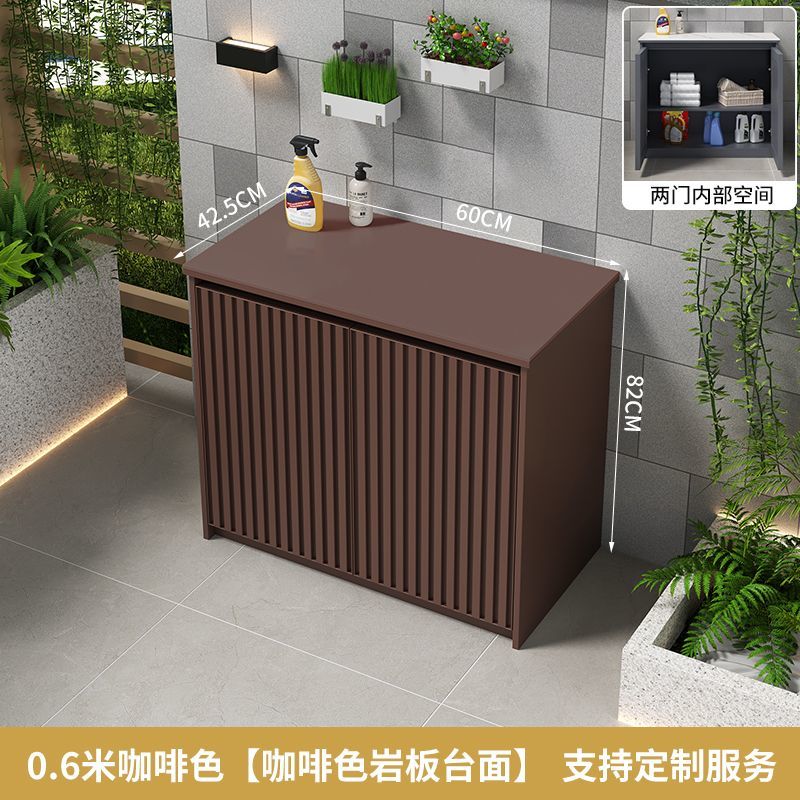 戶外儲物櫃大容量鋁合金防曬防水收納櫃室外花園門口鞋櫃簡約置物【15天內發貨】