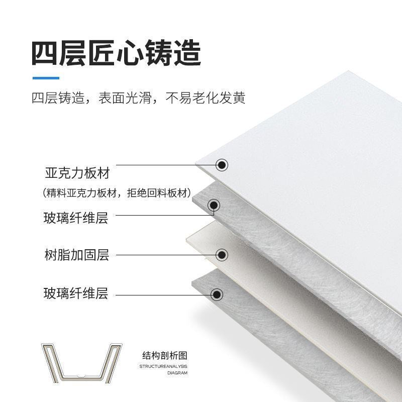 亞克力獨立一體薄邊圓形浴盆家用民宿加厚成人深泡酒店高檔浴缸