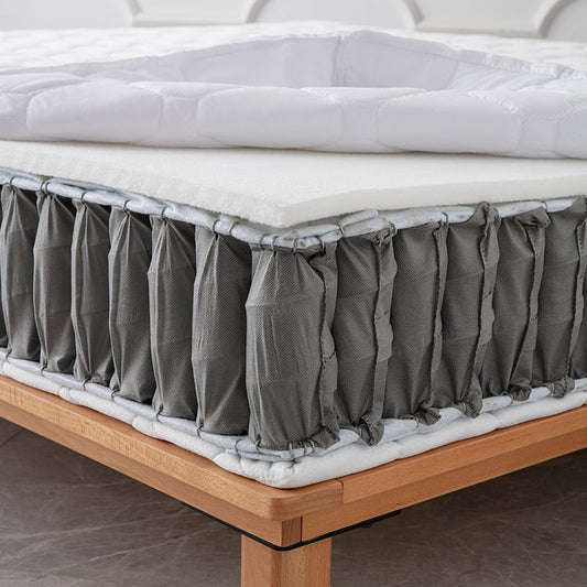 牀墊席夢思22cm厚家用酒店1.8米記憶棉壓縮捲包彈簧牀墊乳膠軟墊