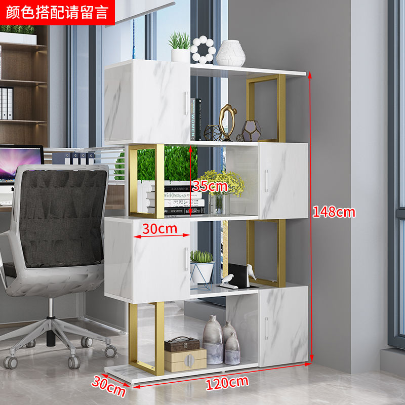 新款隔断柜办公室书架组合置物架书柜简约落地客厅隔断玄关展示架