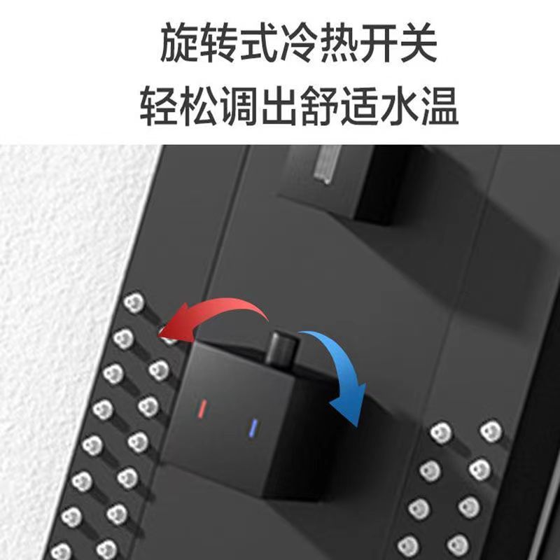 中正卫浴双花洒龙头增压可调冷热水挂墙式按摩腰喷淋浴瀑布花洒套