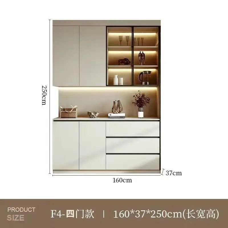 巧幫手輕奢入戶鞋櫃餐邊櫃一體靠牆簡約現代進門酒櫃玄關櫃客廳