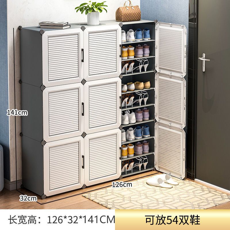 鞋柜大容量新款2020爆款家用卧室鞋架收纳多层防尘门口简易鞋架子