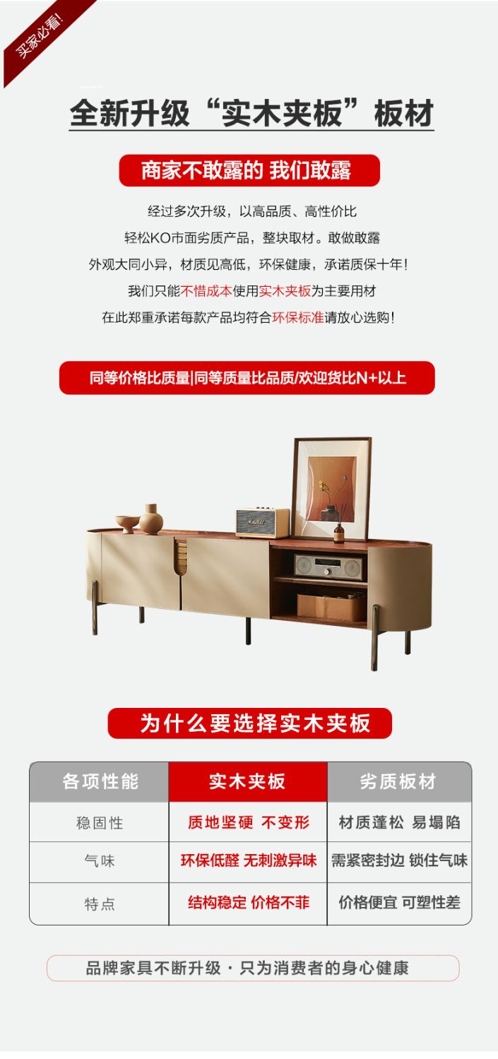 定製意式輕奢馬鞍皮電視櫃客廳地櫃現代簡約高級感落地櫃設計師款