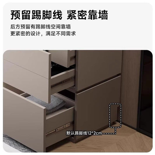 牀頭實木化妝桌梳妝檯2025新款小戶型現代臥室簡約鬥櫃收納櫃一體