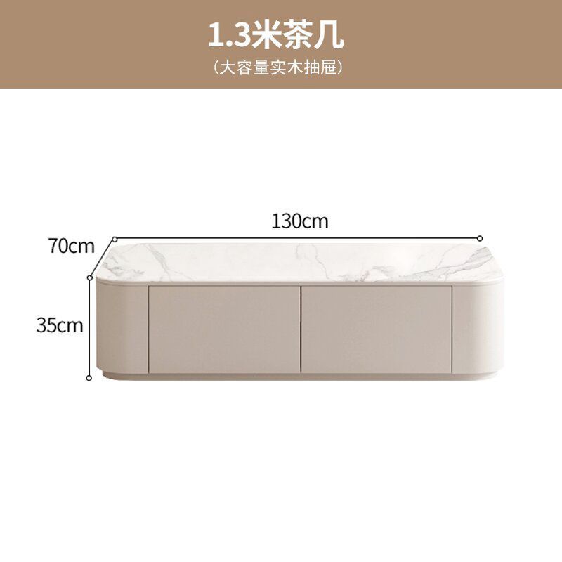 簡約客廳風電視櫃現代實木小戶型茶几組合高款白色臥室電視機地櫃