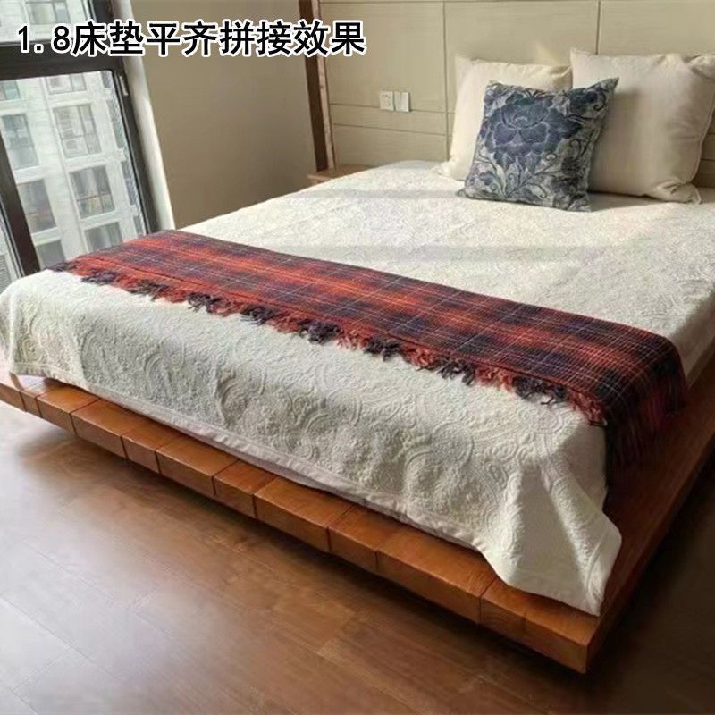 日式榻榻米实木床阳台落地单人矮床民宿地台简易床架骨架支持定制