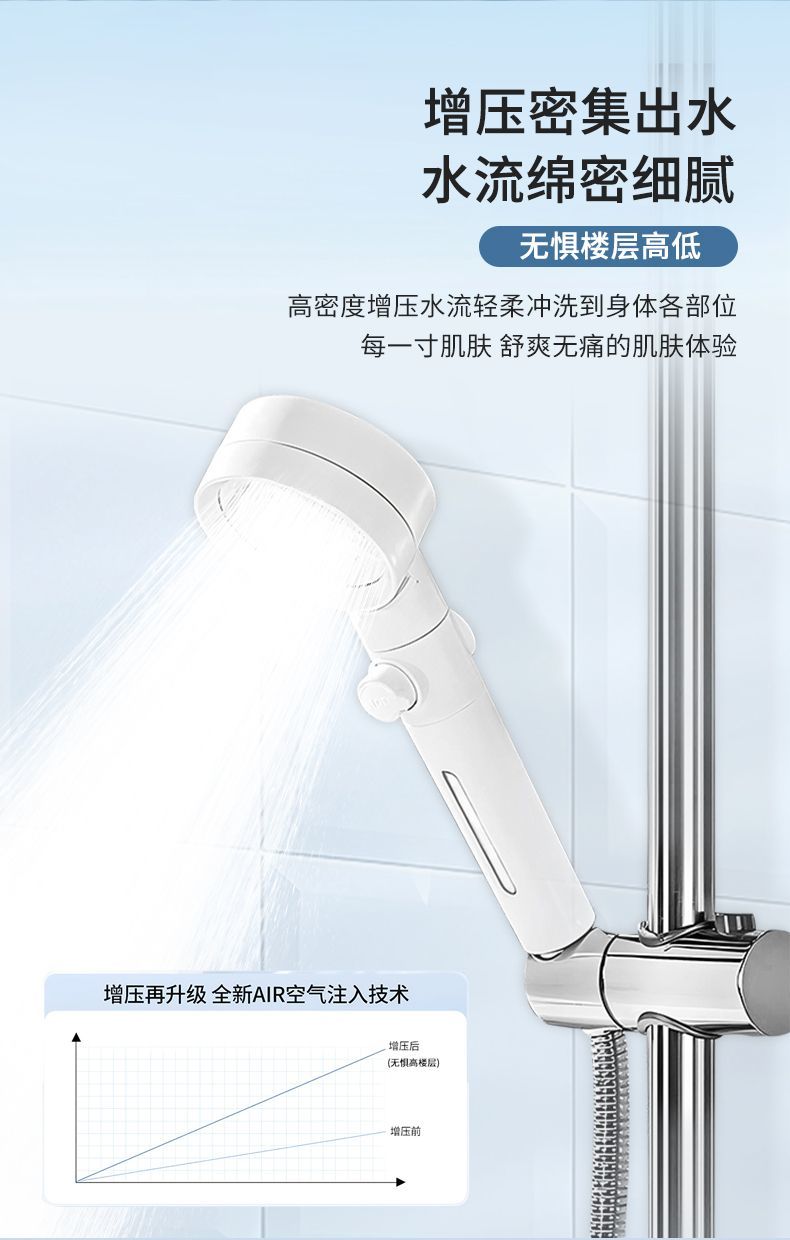 慕樸過濾除氯花灑噴頭家用增壓淋浴頭浴室熱水器洗澡蓮蓬頭套裝
