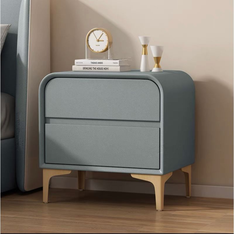 2023年新款兒童男孩女孩牀頭櫃奶油風簡約現代輕奢網紅臥室牀邊櫃
