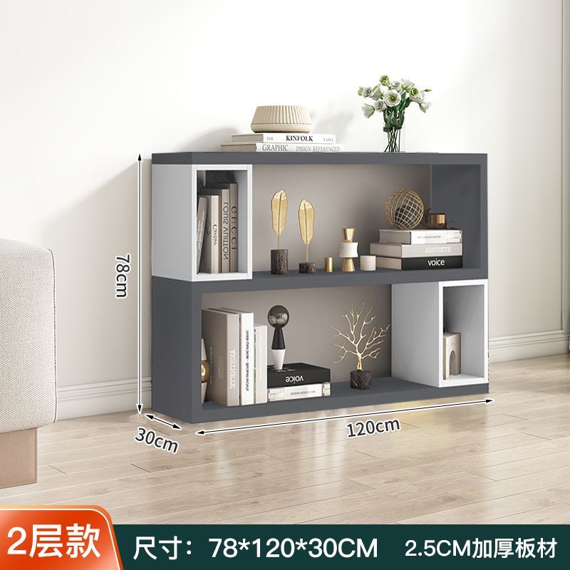 多层置物架创意客厅家用办公书柜落地简约书架自由组合隔断展示柜
