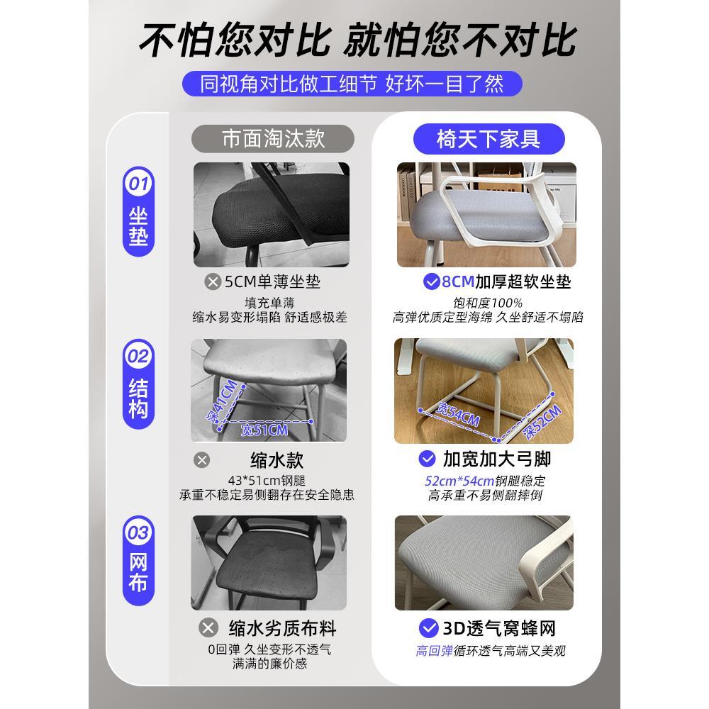 電腦椅子舒服久坐辦公座椅宿舍大學生學習靠背椅書桌椅會議辦公椅