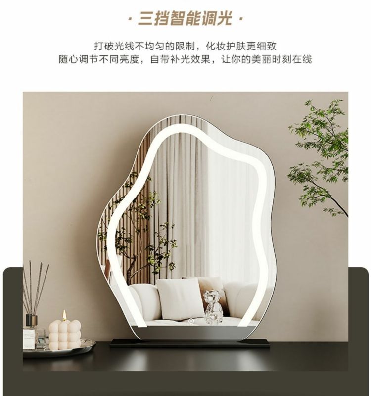 現代簡約化妝桌鬥櫃一體臥室輕奢化妝桌高級感伸縮黑色實木梳妝檯