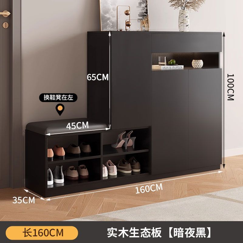定製實木鞋櫃家用門口新款入戶大容量儲物櫃玄關收納陽臺多層鞋架