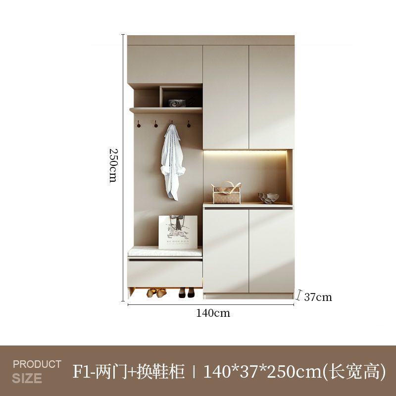 巧幫手輕奢入戶鞋櫃餐邊櫃一體靠牆簡約現代進門酒櫃玄關櫃客廳