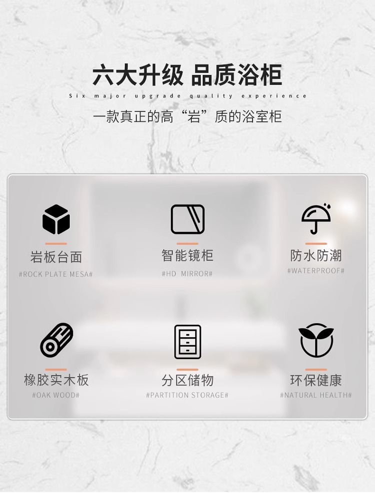 陽臺洗衣機櫃組合法式橡木烤漆巖板無縫陶瓷一體洗手洗臉盆櫃定製