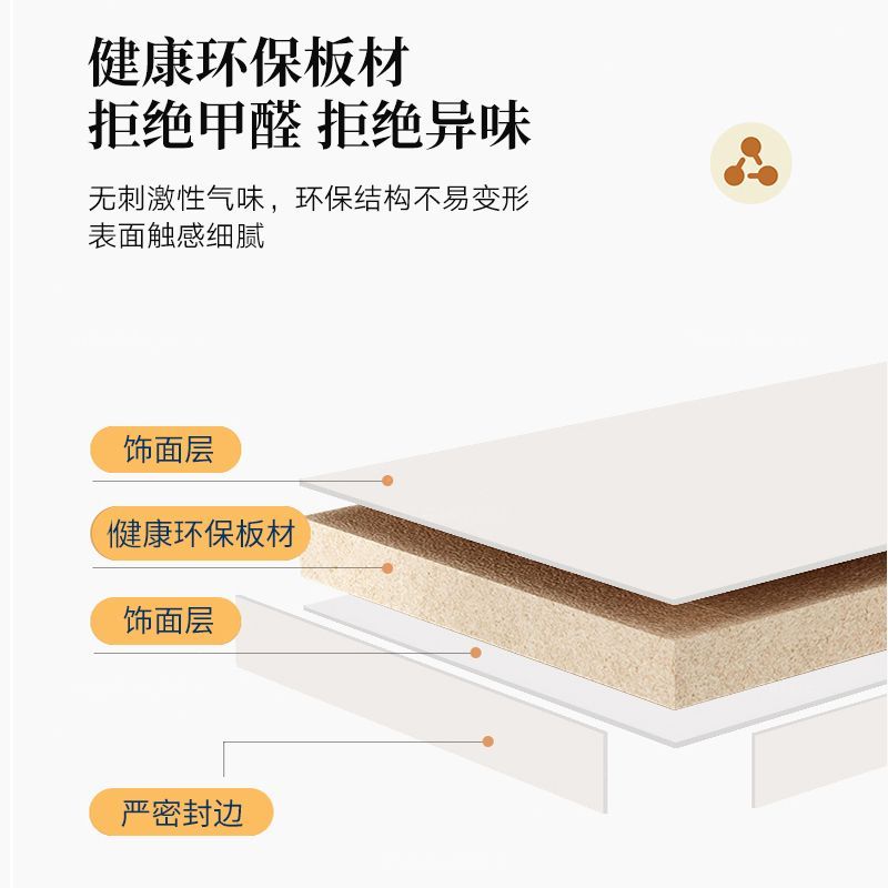 2025新款现代简约卧室梳妆台房间化妆桌斗柜一体靠墙收纳柜储物柜