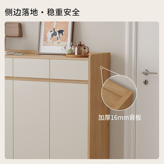 門口鞋櫃大容量鞋櫃進門入戶收納家用靠牆門口鞋架陽臺簡約儲物櫃