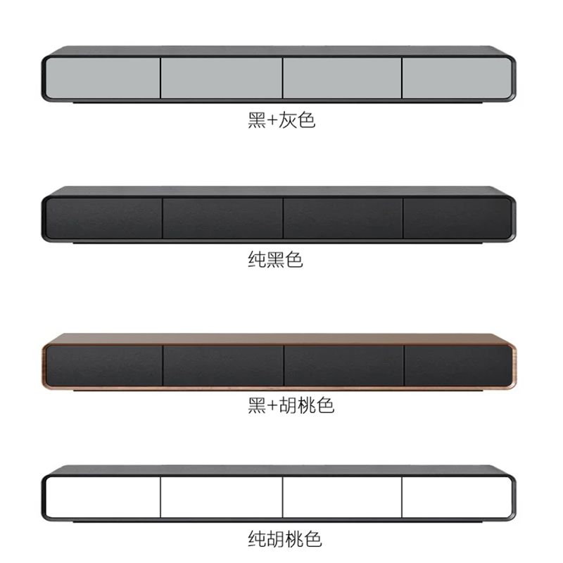 北欧轻奢电视柜茶几组合客厅现代简约电视机柜套装黑白胡搭配色