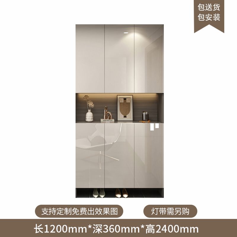 定製入戶玄關鞋櫃家用門口新款輕奢客廳隔斷櫃大容量多層儲物櫃