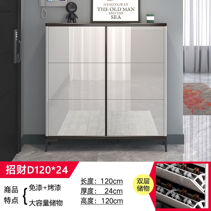 2025爆款超薄鞋櫃17cm換鞋凳一體組合24cm翻鬥入戶門口鞋櫃收納櫃