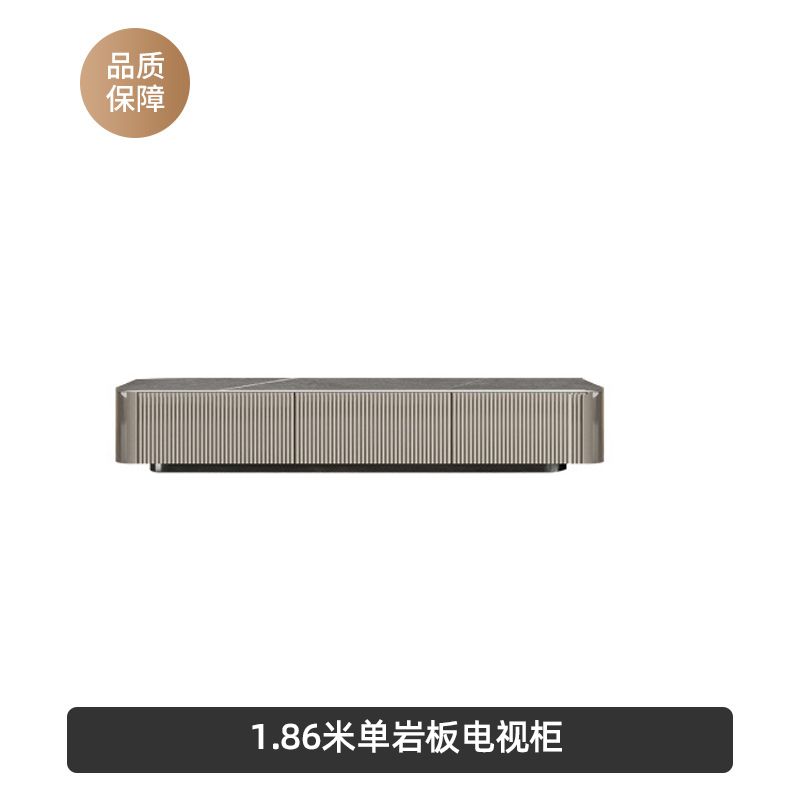 巖板茶几電視櫃組合輕奢現代簡約意式大小戶型客廳烤漆電視機地櫃