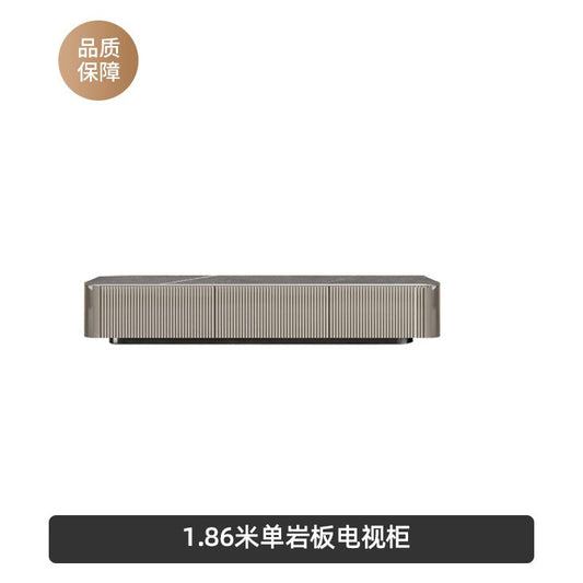巖板茶几電視櫃組合輕奢現代簡約意式大小戶型客廳烤漆電視機地櫃