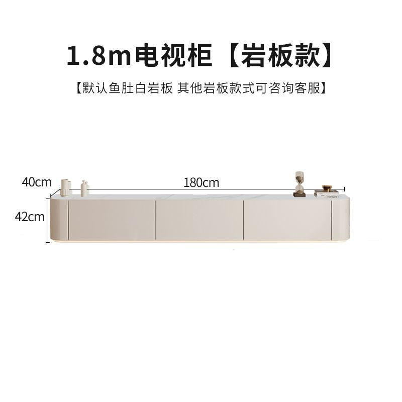 新款簡約現代家用實木落地櫃臥室客廳茶几組合白色烤漆電視機地櫃