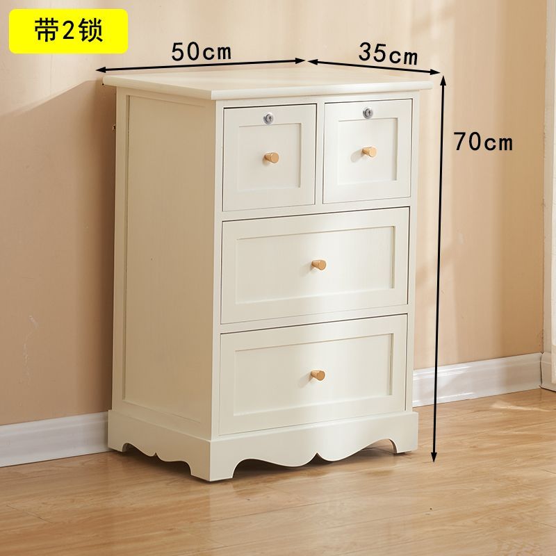 50寬五斗櫃實木牀頭櫃儲物櫃帶鎖中國風客廳臥室收納櫃抽屜式多層