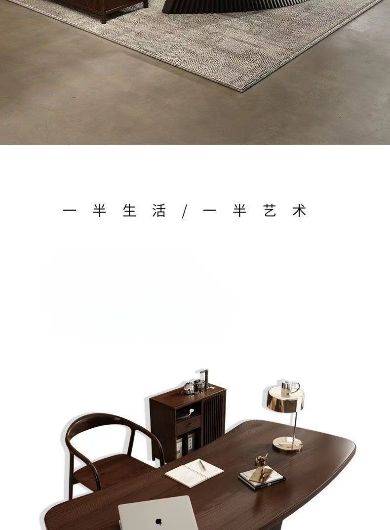 意式現代極簡家用書桌異形設計師茶臺老闆辦【以客服報價爲準】